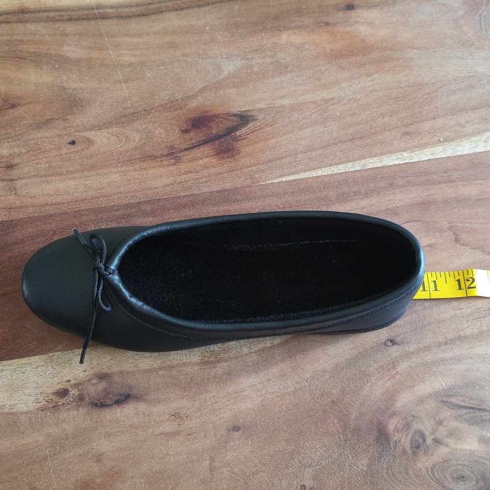 Classic Black Ballet Flats with Bow - Women - Picture 9 of 11